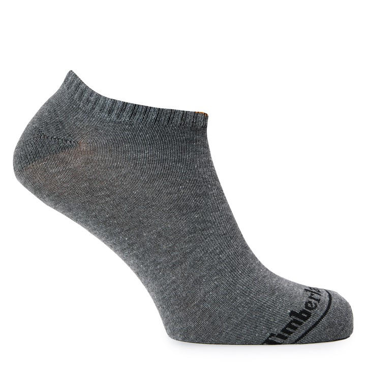 Timberland  Grey 3P Core No Show Invisible Socks in Size 4 -8, Sports Direct
