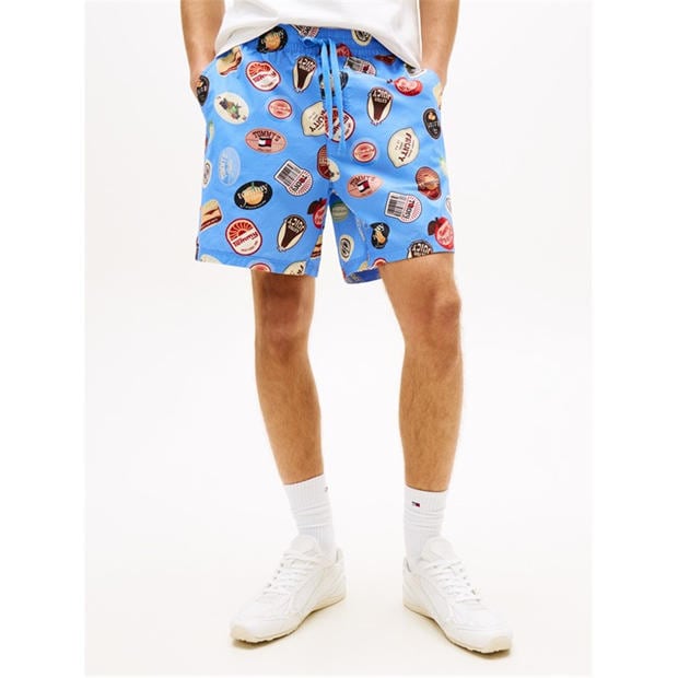 Blue Twilight - Tommy Jeans - Men's Woven Tracksuit Shorts