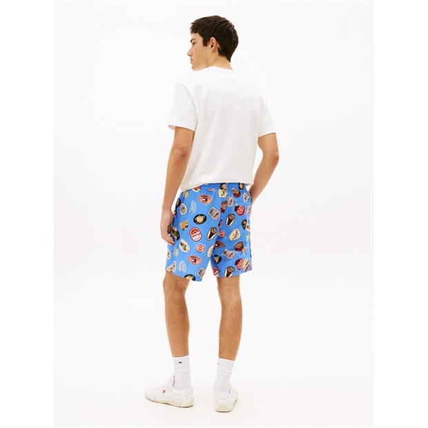 Blue Twilight - Tommy Jeans - Men's Woven Tracksuit Shorts