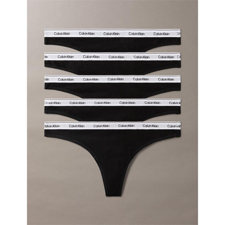Calvin Klein Women's Black Thong in Size 14, Sports Direct