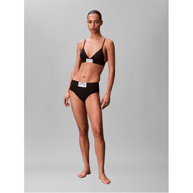 Black - Calvin Klein - Women's Non Wired Triangle Bralette