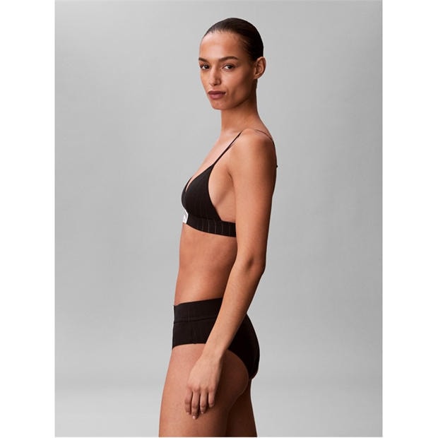 Black - Calvin Klein - Women's Non Wired Triangle Bralette
