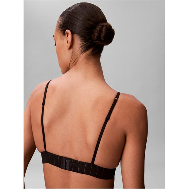 Black - Calvin Klein - Women's Non Wired Triangle Bralette