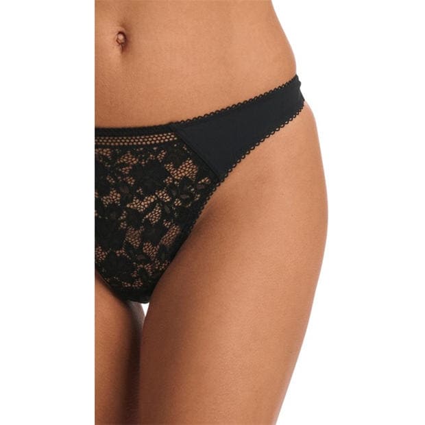 Black - Wolford - Straight Laced Thong