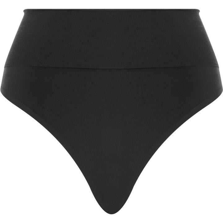 Wolford Women's Black High Waist Thong in Size 16, Sports Direct