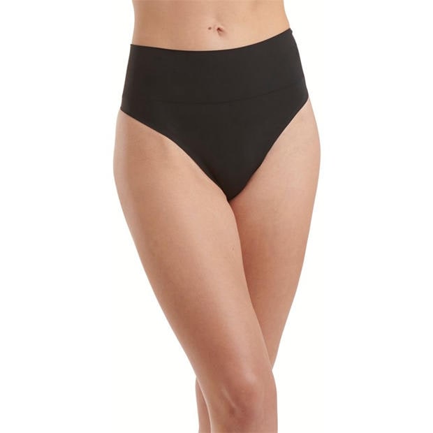 Black - Wolford - High Waist thong