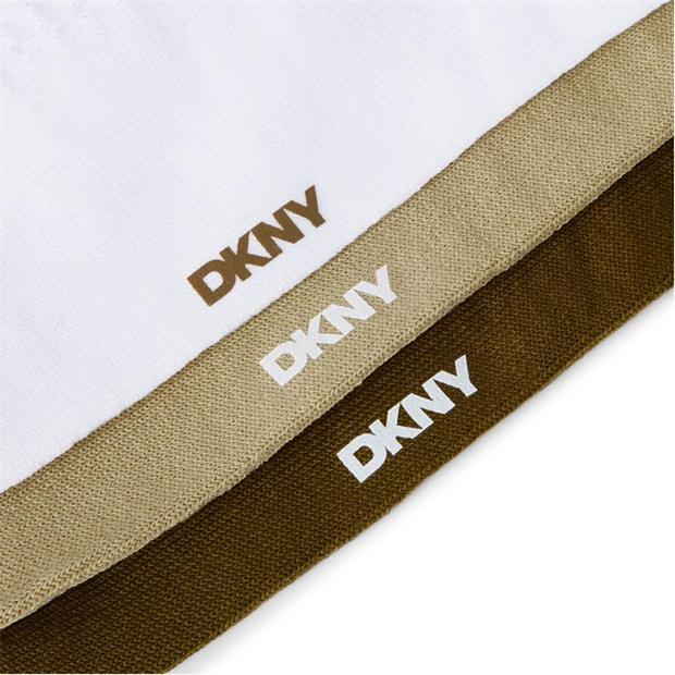 White/Khak/Oliv - DKNY - Mens 3 Pack Trainer Liners Leif