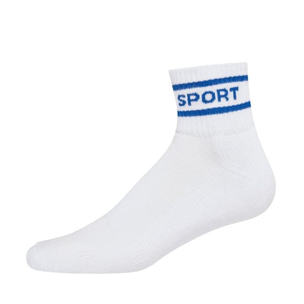 3pk White - DKNY - Mens 3 Pack Sports Socks Apollo