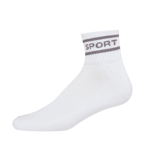 3pk White - DKNY - Mens 3 Pack Sports Socks Apollo