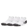 White/Jet Gray - Under Armour - Tech 3 Pack Trainer Socks