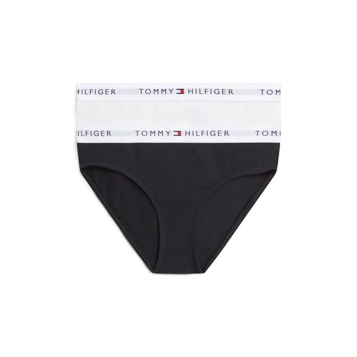 Tommy Hilfiger Girls  Tommy 2Pk Bikini Bri Jn64 in Size 7 - 8 Years, Sports Direct