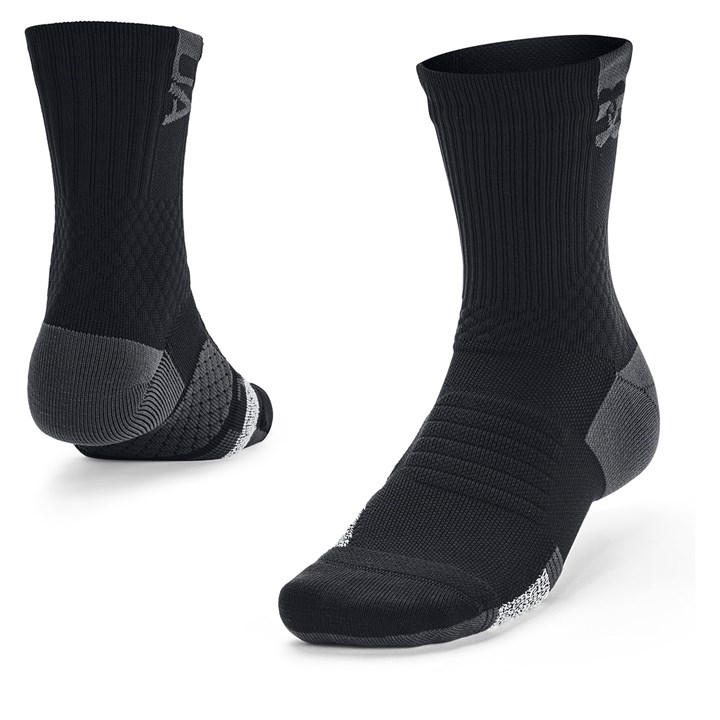 Under Armour  Black  Playmaker Mid Trainers Sock in Size S, Sports Direct