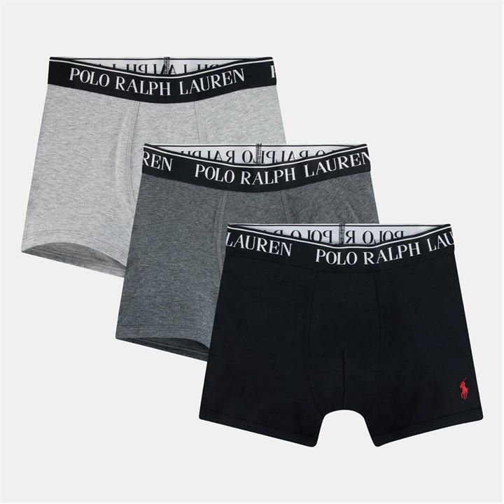Polo Ralph Lauren Boys  Kids' 3-Pack Cotton Stretch Mid Rise Trunks in Size L/12Y, Sports Direct