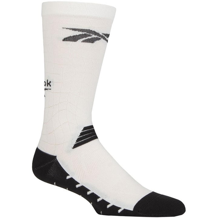 Reebok  White Technical Sports Fitness Compression Socks in Size 7 - 11, Sports Direct