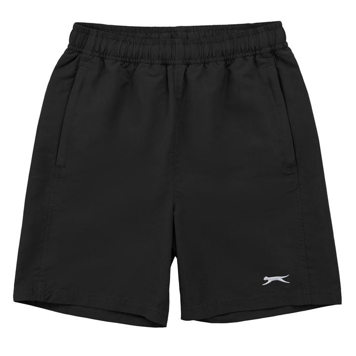 Slazenger Boys Black Woven Shorts  in Size 9 - 10 Years, Sports Direct