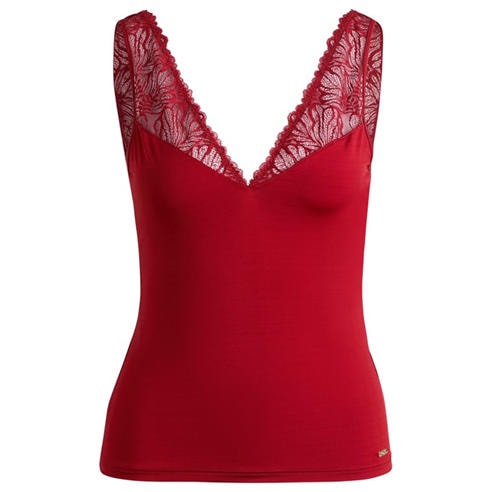 Boss - Women's Lace Trim Jersey Vest Cami Top