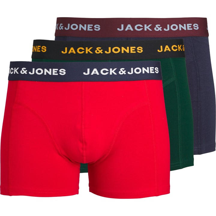 Jack And Jones Men's  James 3-Pack Boxer Trunk in Size M, Sports Direct