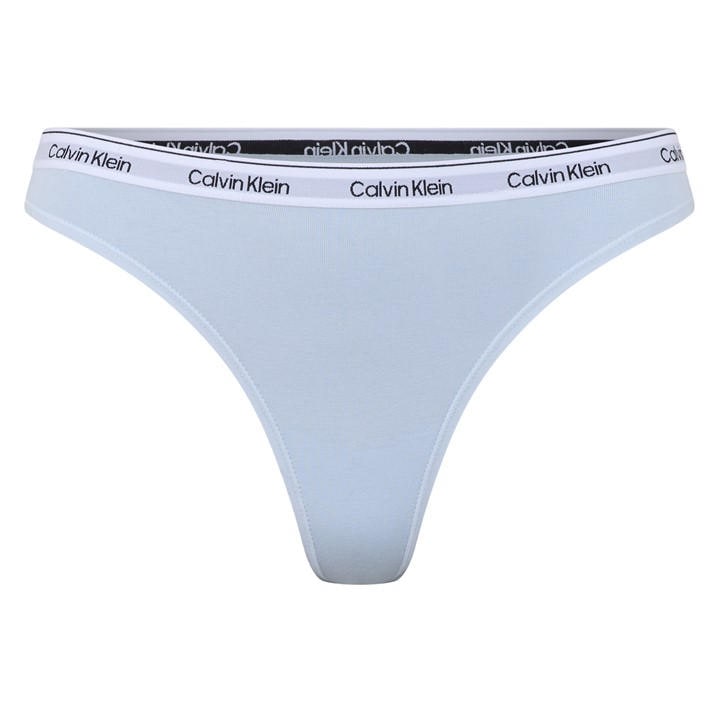 Calvin Klein Women's Blue Logo Thong in Size 14, Sports Direct