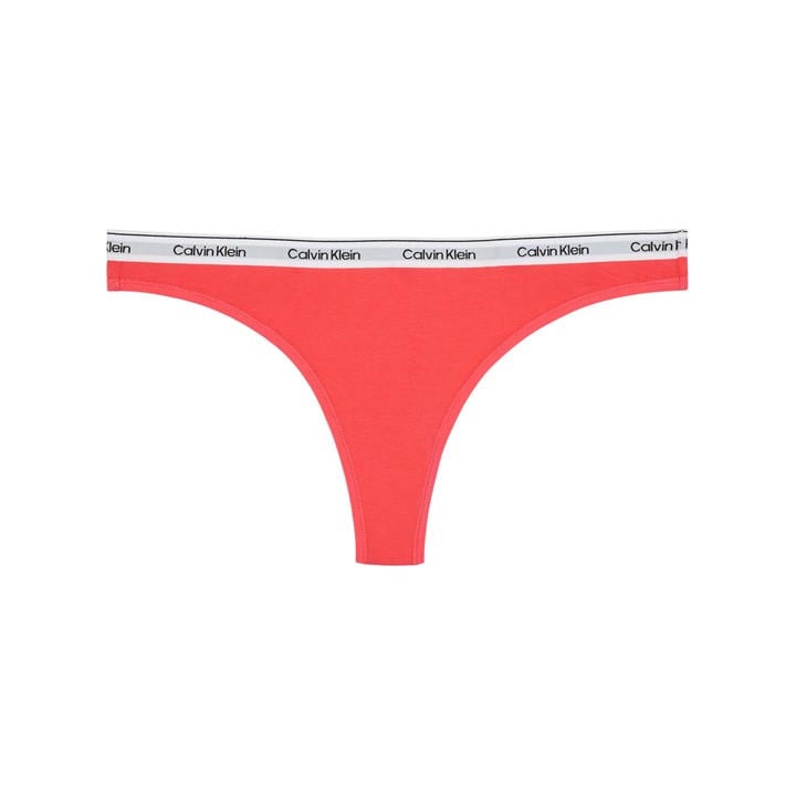 Calvin Klein Women's Pink Logo Thong in Size 16, Sports Direct