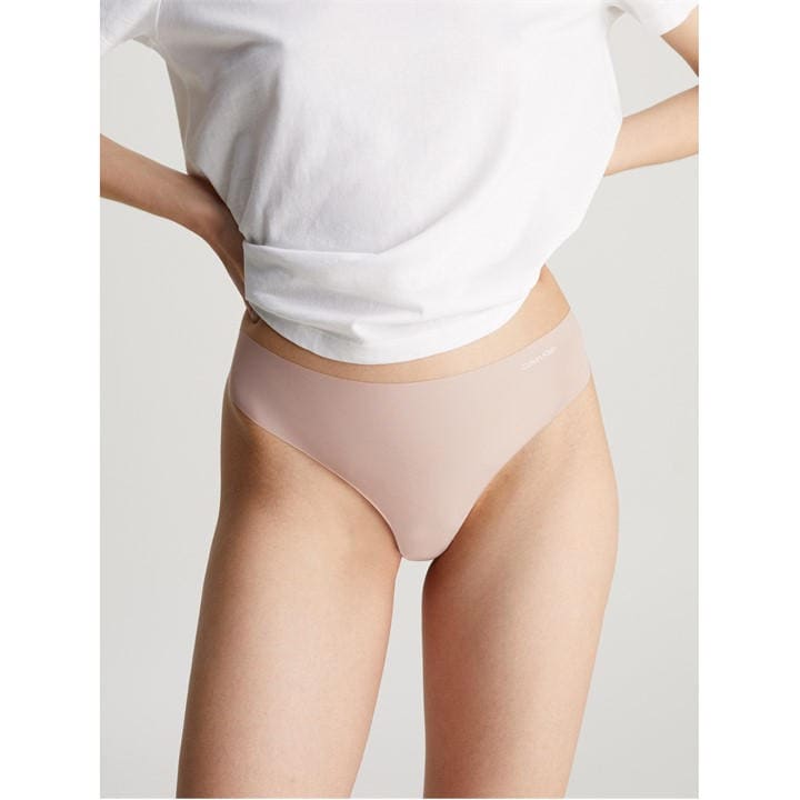 Calvin Klein Women's Pink Thong Briefs in Size 10, Sports Direct