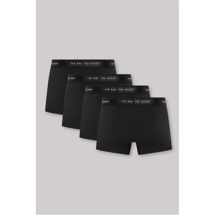 Ted Baker Men's Black 4 Pack Trunk in Size L, Sports Direct