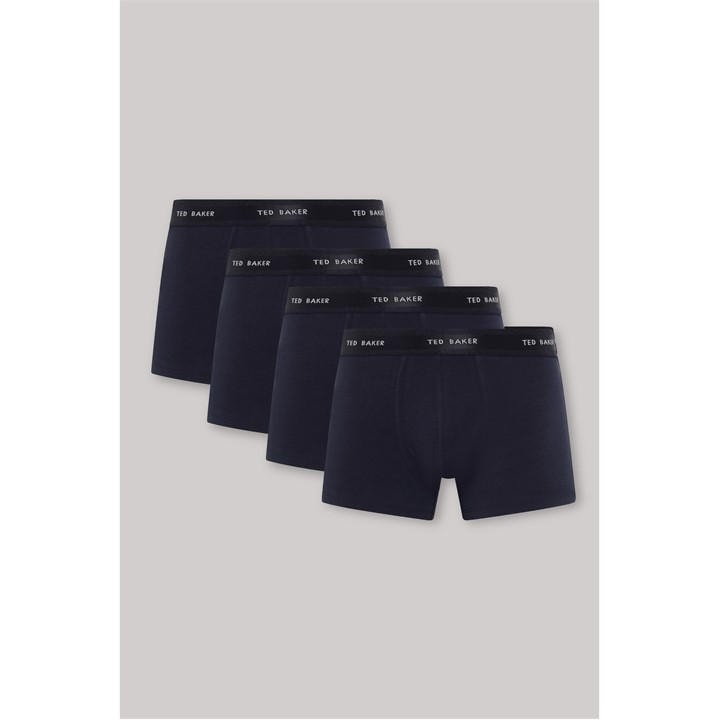 Ted Baker Men's Blue 4 Pack Trunk in Size L, Sports Direct