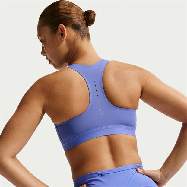 Sapphire/Silver - Nike - Swoosh High Support Women's Padded Adjustable Sports Bra