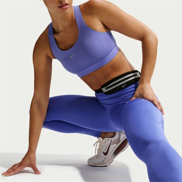 Sapphire/Silver - Nike - Swoosh High Support Women's Padded Adjustable Sports Bra