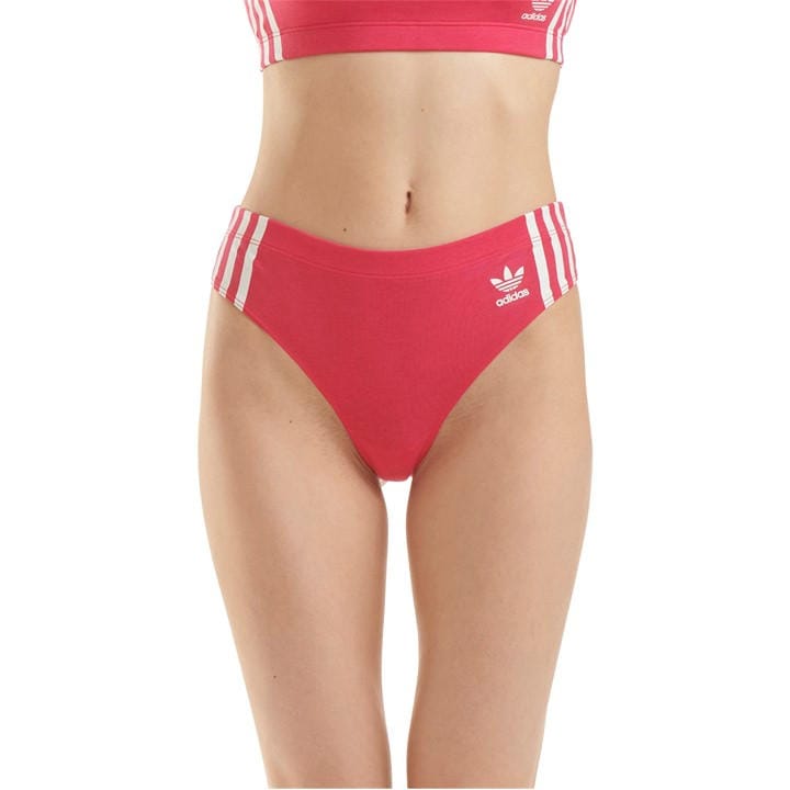 Adidas Originals Women's Pink Comfort Flex Cotton Thong in Size L, Sports Direct