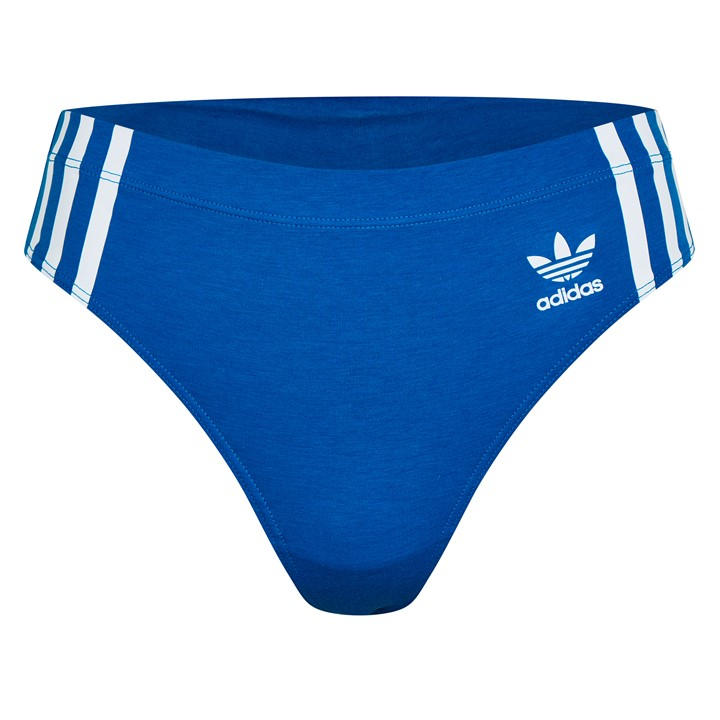 Adidas Originals Women's Blue Comfort Flex Cotton Thong in Size L, Sports Direct
