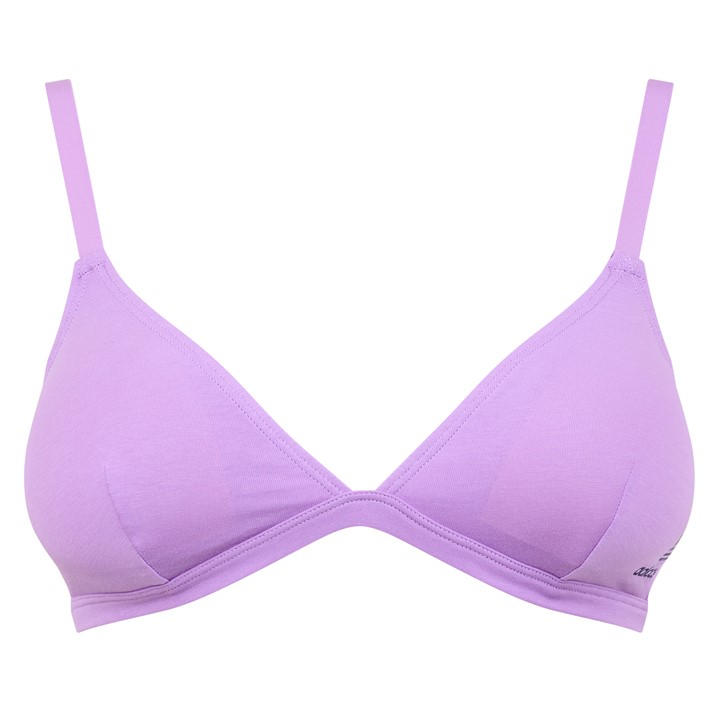 Adidas Originals Women's Purple Originals Triangle Bralette in Size L, Sports Direct