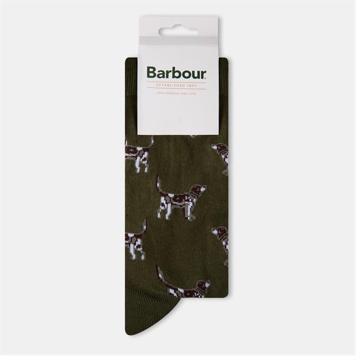 Barbour Men's Green Benthall Socks in Size M, Sports Direct