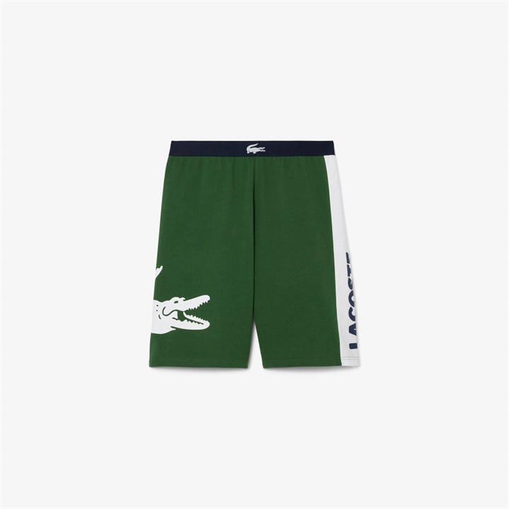 Lacoste Men's Green Fleece Lounge Shorts in Size XL, Sports Direct