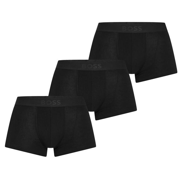 Boss Men's Black Bodywear 3 Pack Boxer Briefs With Logo Waistband in Size 2XL, Sports Direct