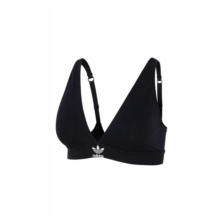 Adidas Originals Women's Black Originals Comfort Flex Cotton Triangle Bra in Size 8, Sports Direct
