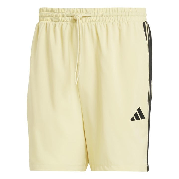 Adidas Men's Yellow Essentials 3-Stripes Shorts in Size L, Sports Direct