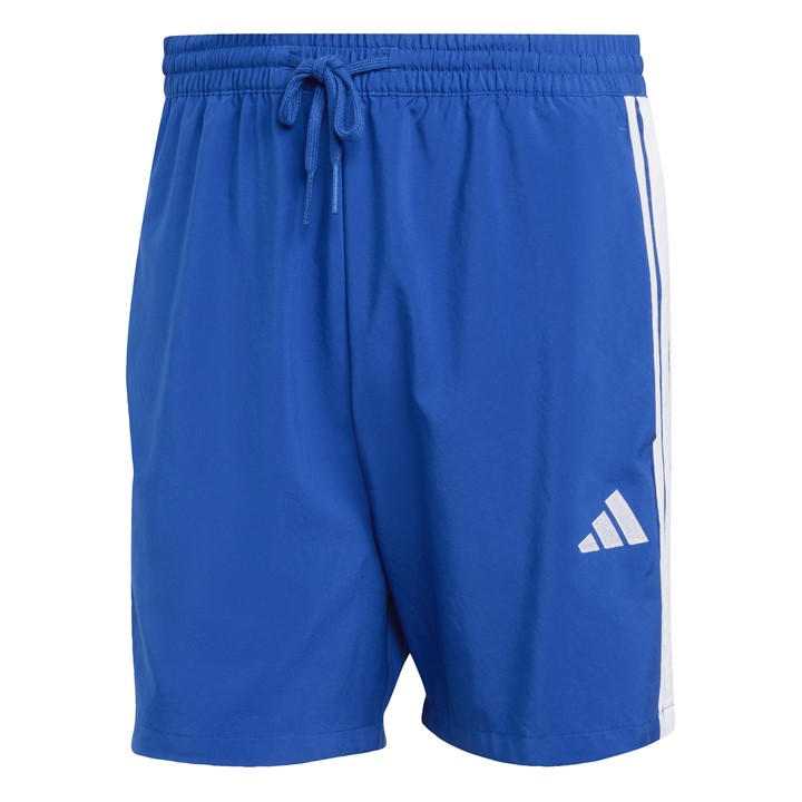 Adidas Men's Blue Essentials 3-Stripes Shorts in Size M, Sports Direct