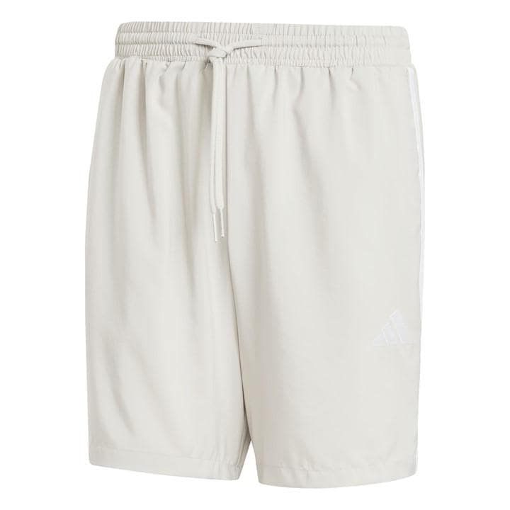 Adidas Men's Grey Essentials 3-Stripes Shorts in Size L, Sports Direct