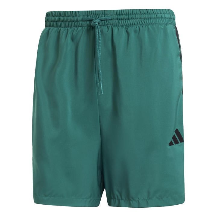 Adidas Men's Green Essentials 3-Stripes Shorts in Size L, Sports Direct