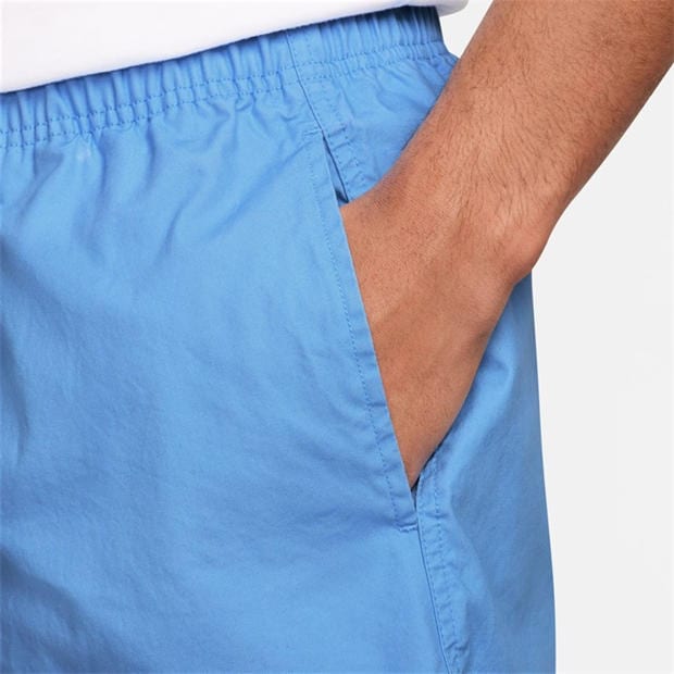 University Blue - Nike - Men's Club Flow Wash Woven Shorts
