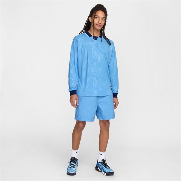 University Blue - Nike - Men's Club Flow Wash Woven Shorts