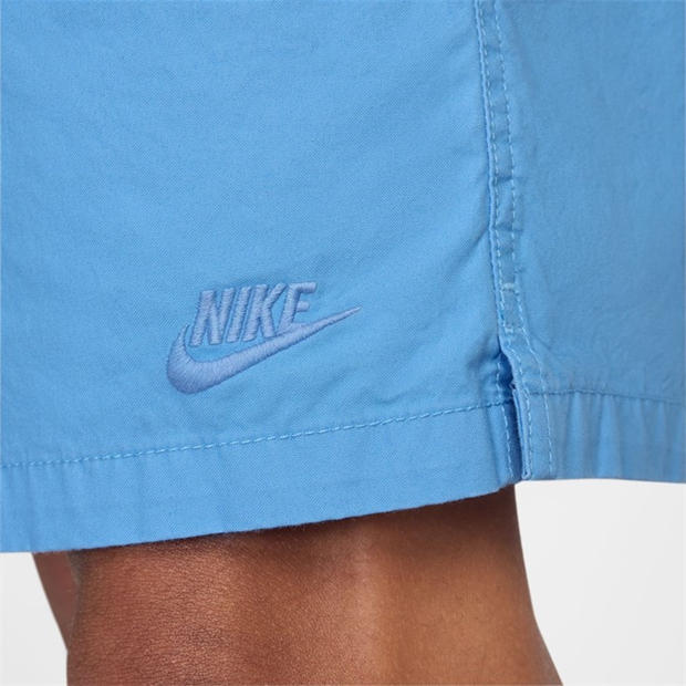 University Blue - Nike - Men's Club Flow Wash Woven Shorts