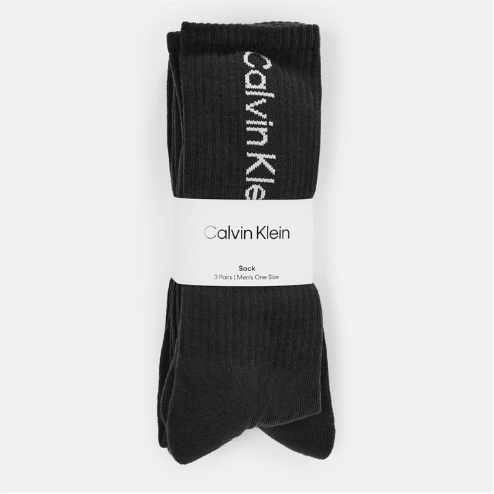 Calvin Klein Men's Black Crew Socks in Size 7 - 11, Sports Direct