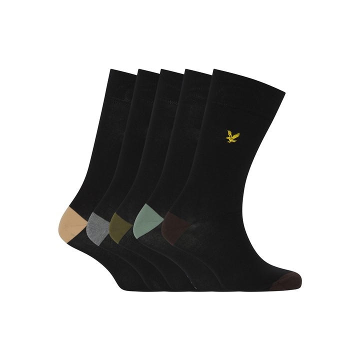 Lyle And Scott Men's Black Crew Socks in Size 7 - 11, Sports Direct