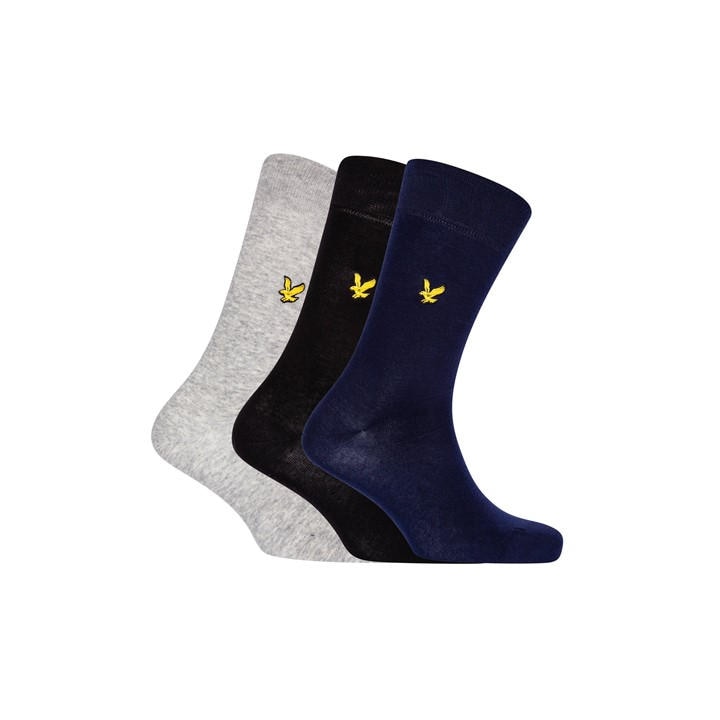 Lyle And Scott Men's  Basic Crew Socks in Size 7 - 11, Sports Direct