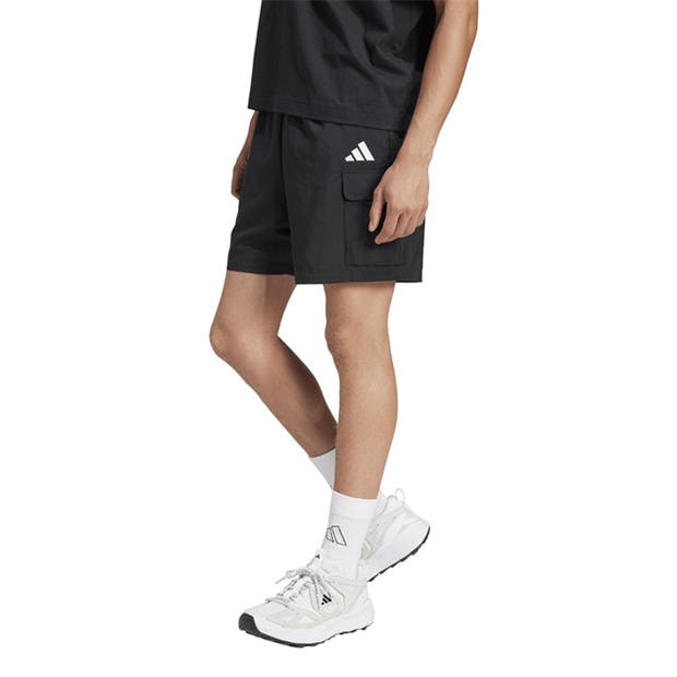 Black - adidas - Men's Woven Tracksuit Shorts