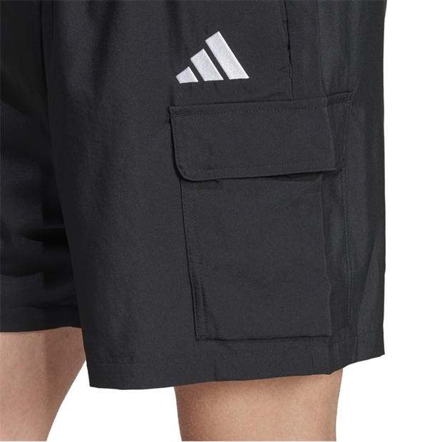 Black - adidas - Men's Woven Tracksuit Shorts