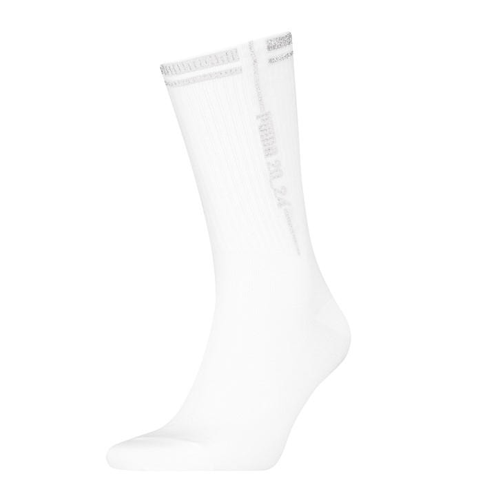 Puma Unisex White Glow Crew Sock 99 Size 7