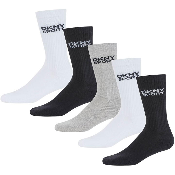 Dkny Men's  5 Pack Sport Socks Radde in Size 7 - 11, Sports Direct