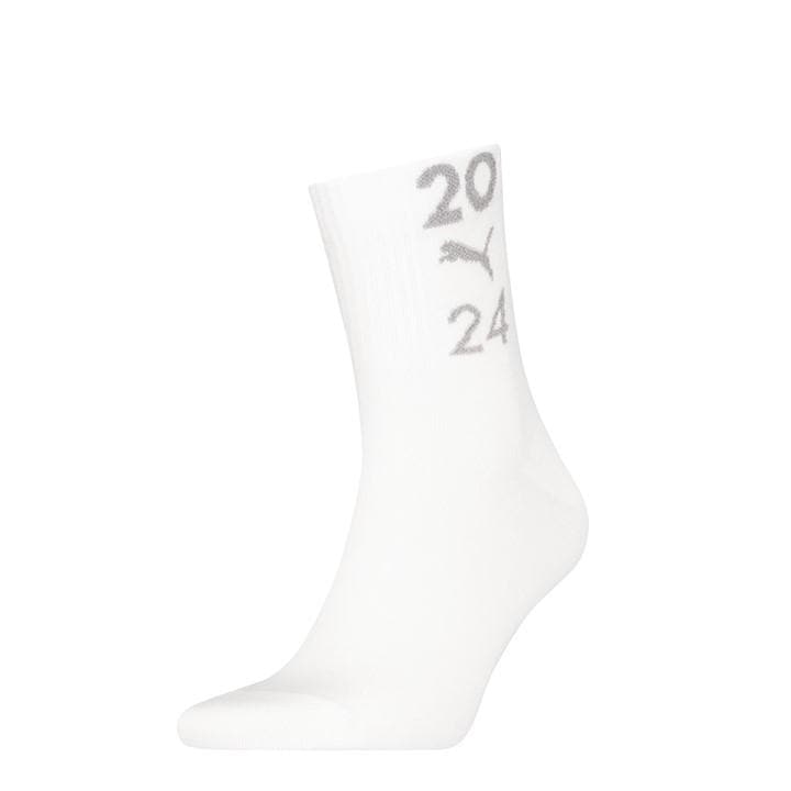 Puma  White  Glow 99 Crew Sock in Size 4 -8, Sports Direct